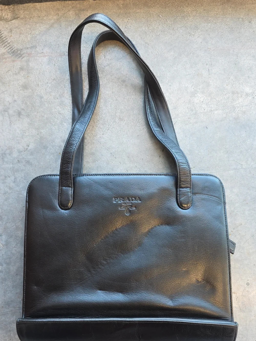 Prada Black Leather Purse
